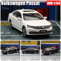 1:64 Volkswagen Passat Miniature Model Diecast Metal Zinc Alloy Toy Car 1/64 JKM Classical Vehicle Free Wheels Collection Gift