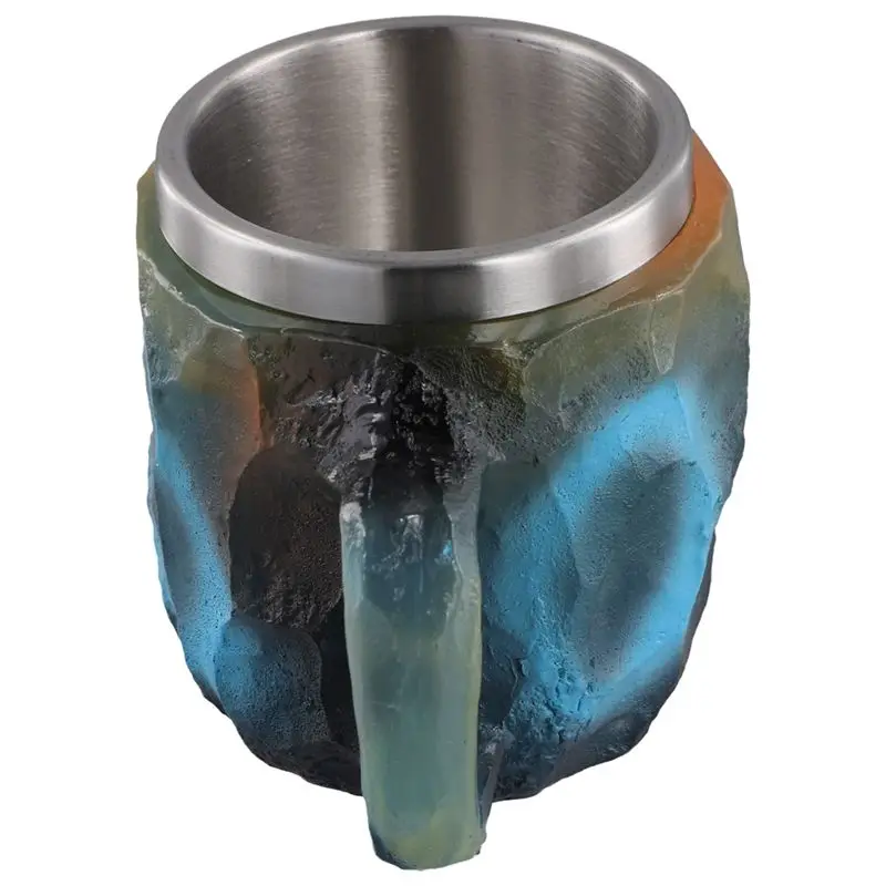 AEE4-Elegant Luxury Mineral Crystal Coffee Mug,Colorful Crystal Mug Translucent Coffee Mug, For Home Office Coffee Mugs