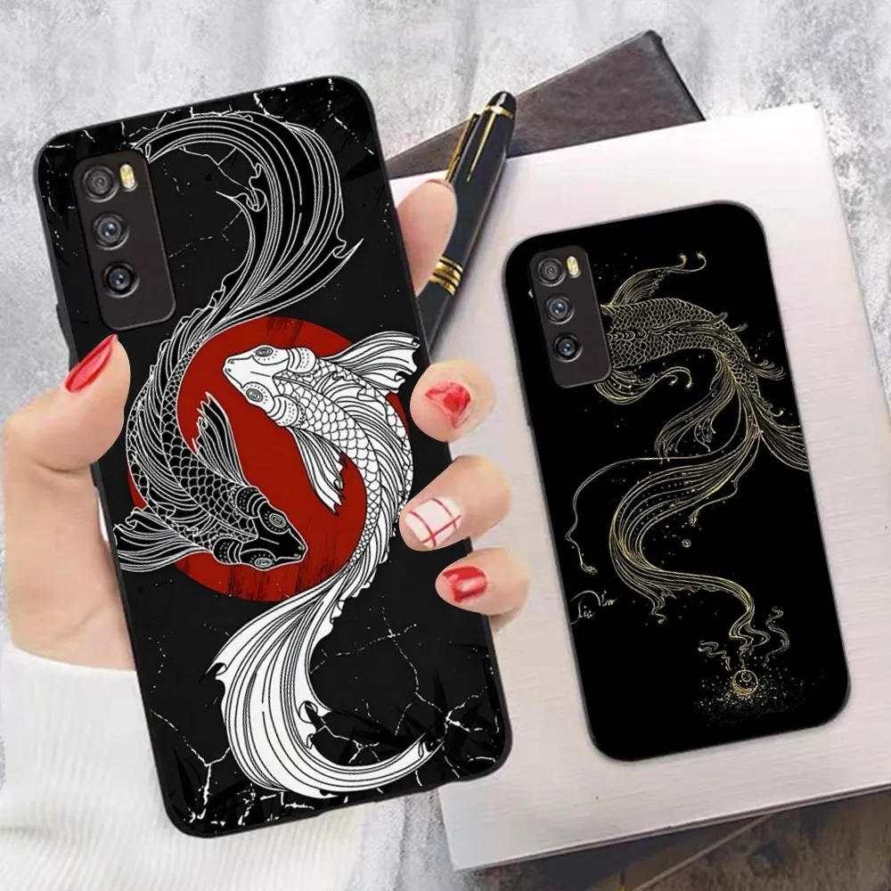 New Luxury Brocaded C-Carp Phone Case For Huawei Mate 10 20 30 40 50 lite pro Nova 3 3i 5 6 SE 7 pro 7SE image 3