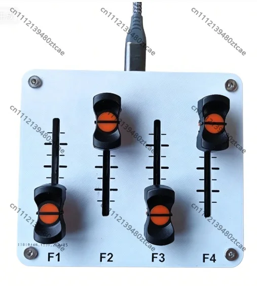 4-Channel 42mm MIDI Fader USB Interface Custom CC Controller Professional SliderDAW Music Production Studio Audio Adjustment