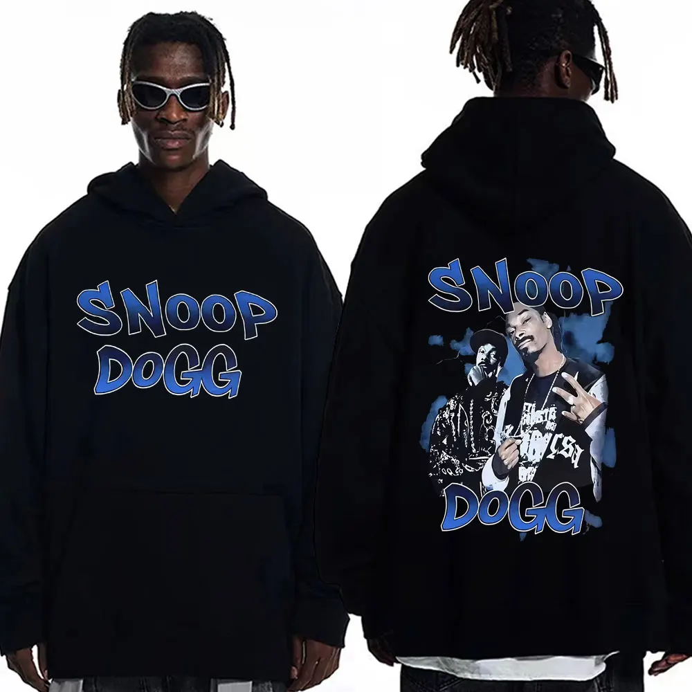 

Rapper Snoop Doggy Dogg Print Hoodie Men's Women's Street Trend Hip Hop Hooded Sweatshirts Fashion Vintage Oversized Pullovers