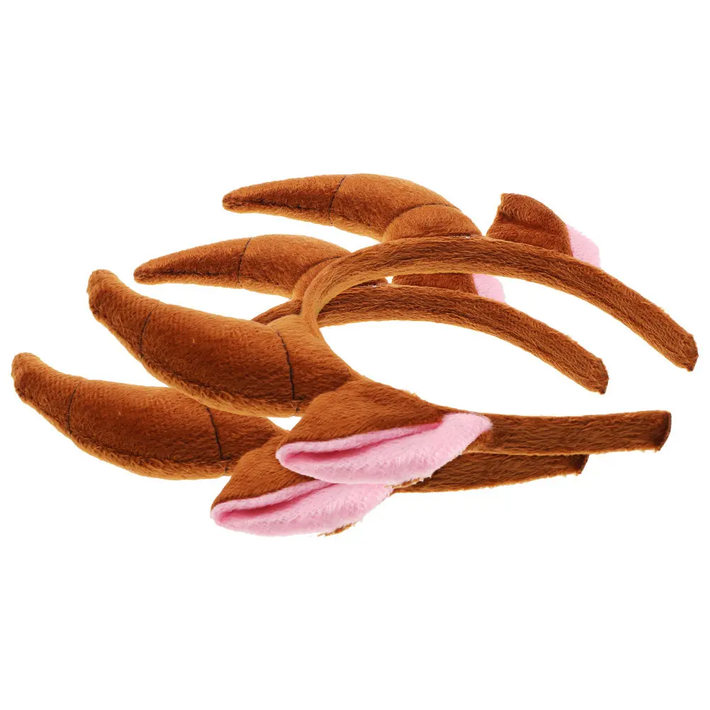

2Pcs Animal Bull Horn Hairband Large Comfortable Headband for Themed Party Cosplay Costume Accessories Cute Animal Headbands