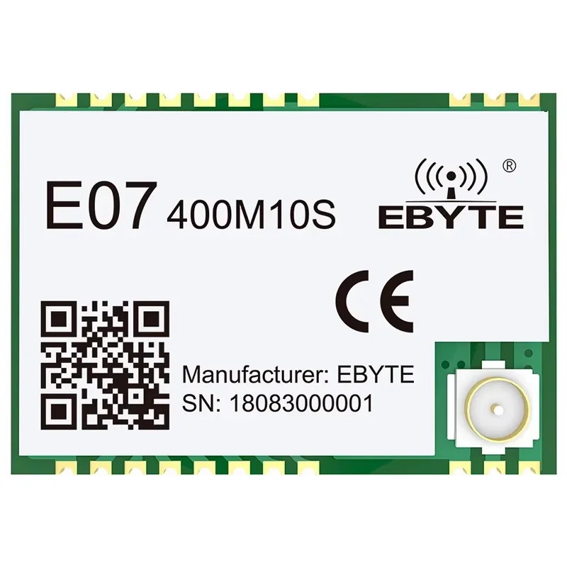 TI CC1101 Wirelsee RF Module SPI 433Mhz Long Distance 1.5 KM 10dBm RSSI CCA Data Transmission IPEX/ Stamp hole E07-400M10S