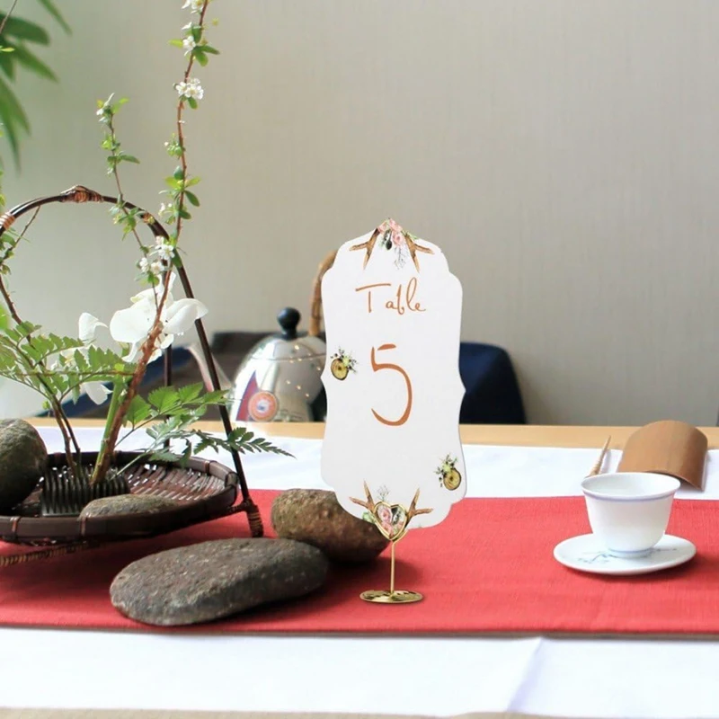 40 szt. Karty posiadaczy numer stołu stoją stojaki na Menu posiadaczami tablic na przyjęcie