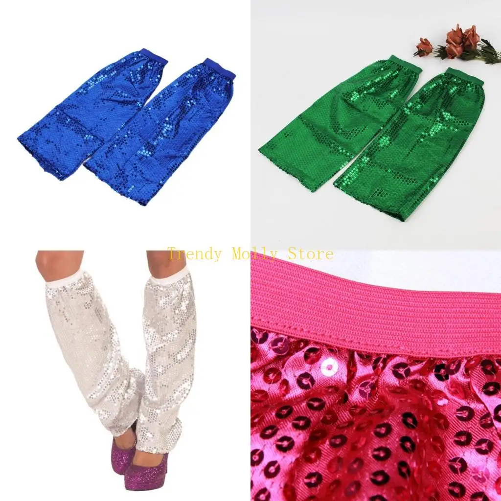 

N5KB Harajuku колена высокие носки носки носки танцевальная вечеринка для ног гетры гетры с блестками ног