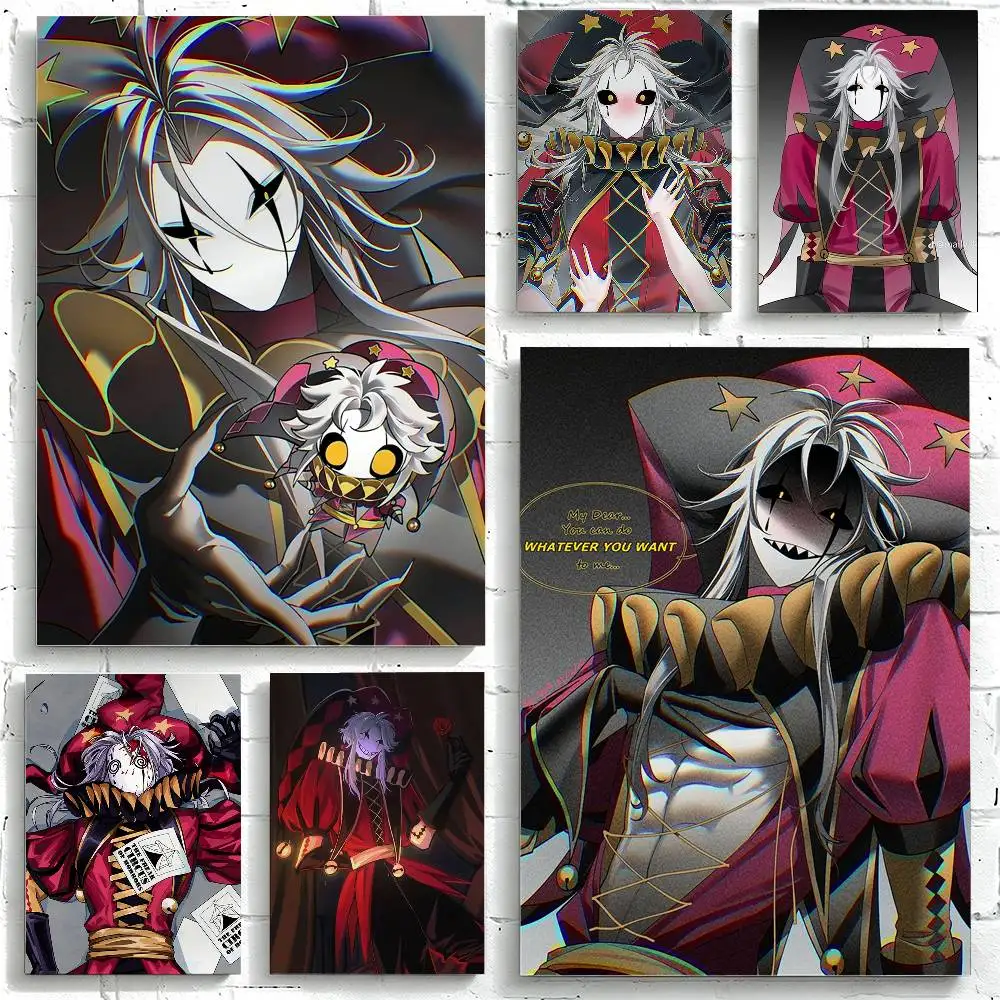P-Pierrot The S-Silent Clown Poster Waterproof Wall Art Sticker For Bar Living Room Vintage Decor High Quality Print Gift