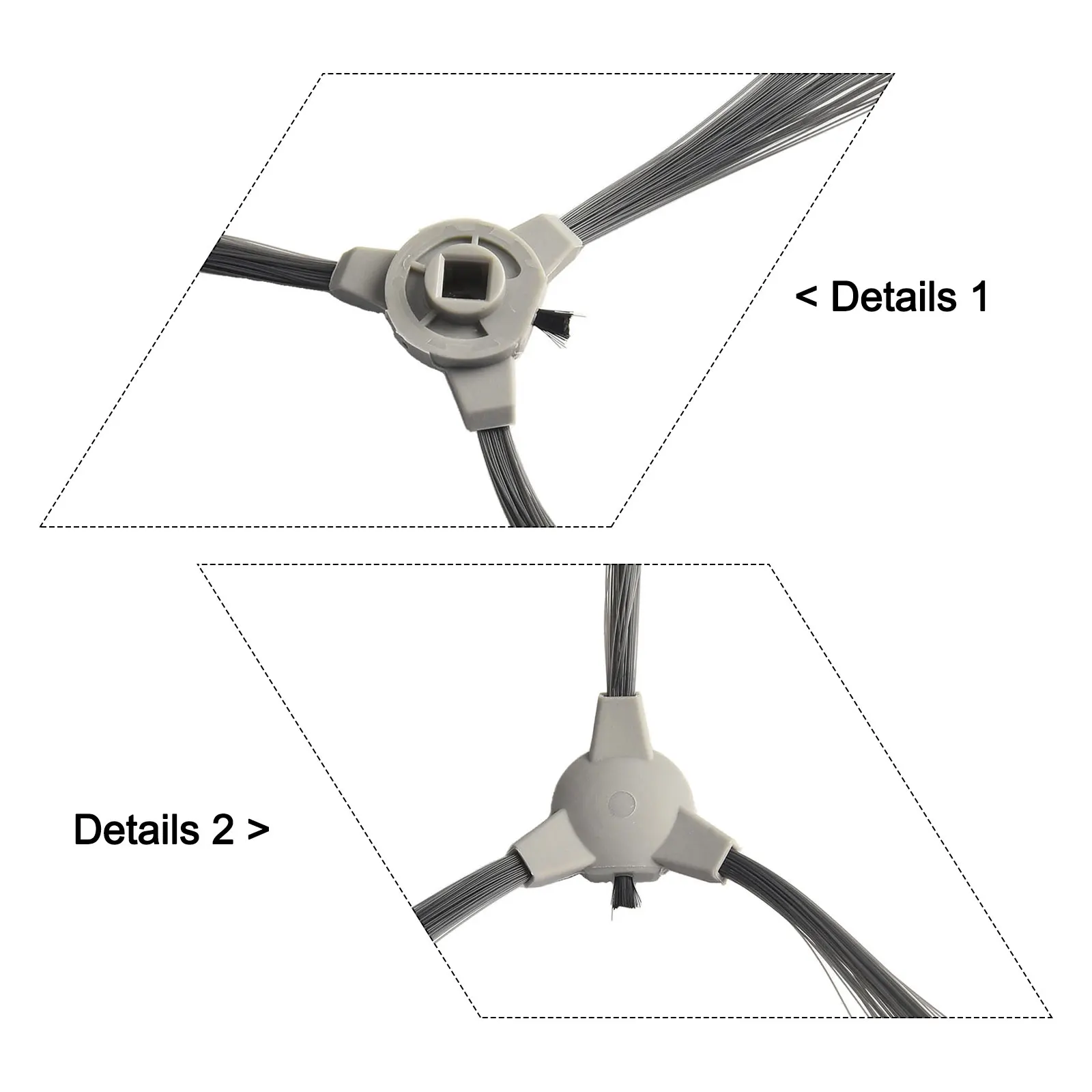 Replacement Parts Side Brushes Plastic Enhanced Cleanliness Exceptional Durability Good Compatibility For Cecotec