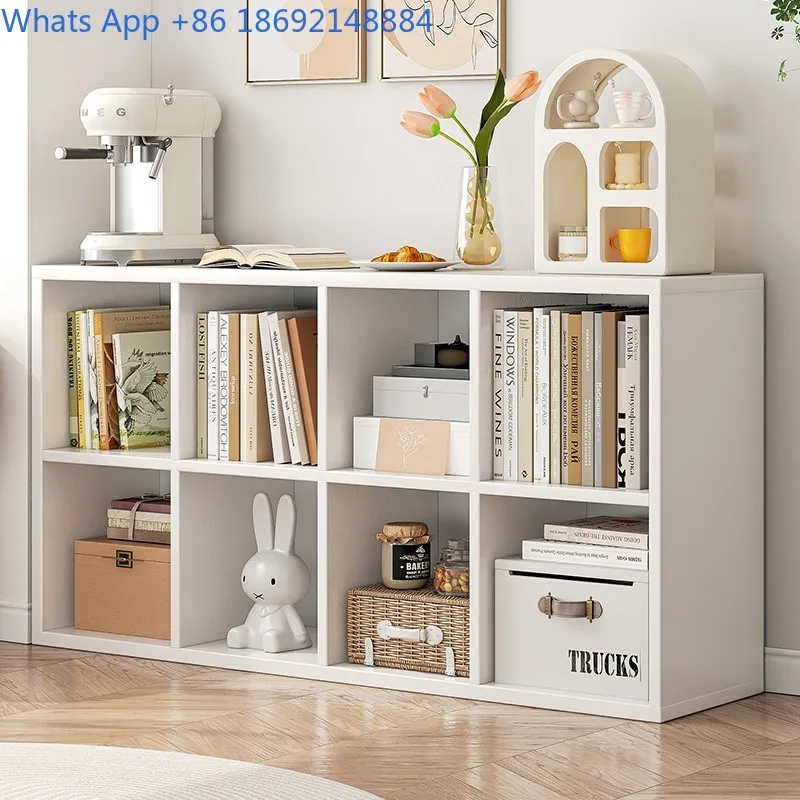 

Home Living Room Floor Display Cabinet Classroom Student Multi-Compartment Storage Combination Wall-Mounted Storage Bookcase