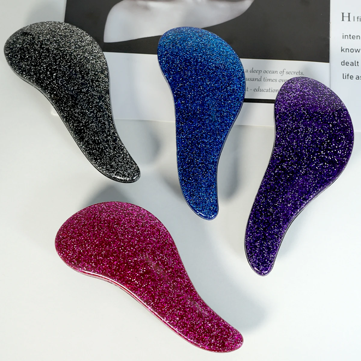 

Расческа-щетка Magic Handle для распутывания волос, антистатическая, массажная, для душа, для укладки волос