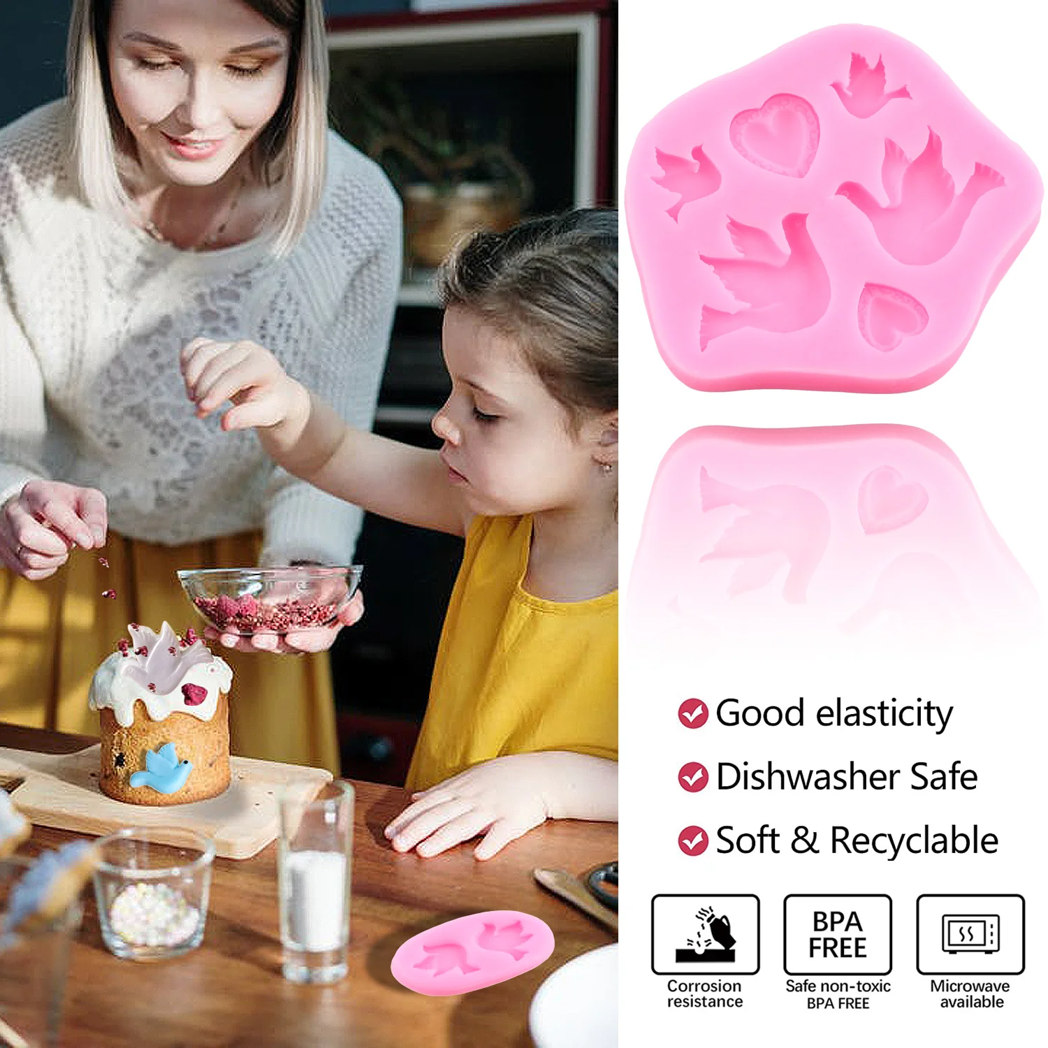 Communion Silicone Mold Wine Glass Goblet Fondant Molds Cake Decorating Tools Chocolate Gumpaste Mould Candy Resin Clay Moulds