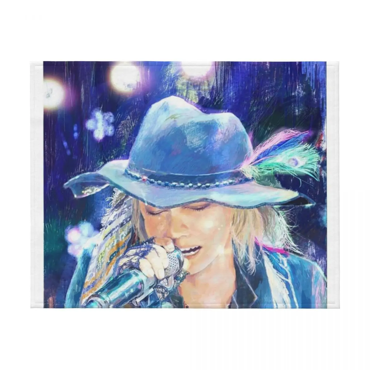 بطانية رمي hitomi no jyunin من علامة تجارية فاخرة مزخرفة بطانيات حرارية صيفية