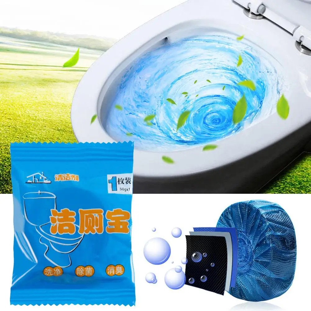 Toilet Bowl Cleaner Drain Tank Rose Fragrance Tablet Bathroom Deodorization House Freshener Remover Cleaning Product Agent R5J2