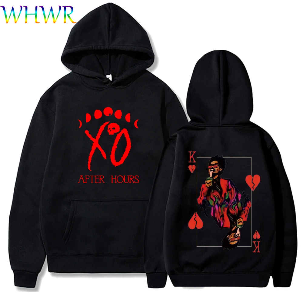 Weeknd Fleece Sweatshirts Casual Loose Hoodies the Weeknd Oversized Hoodie Y2k Streetwear Pullover Unisex Printing Pullovers