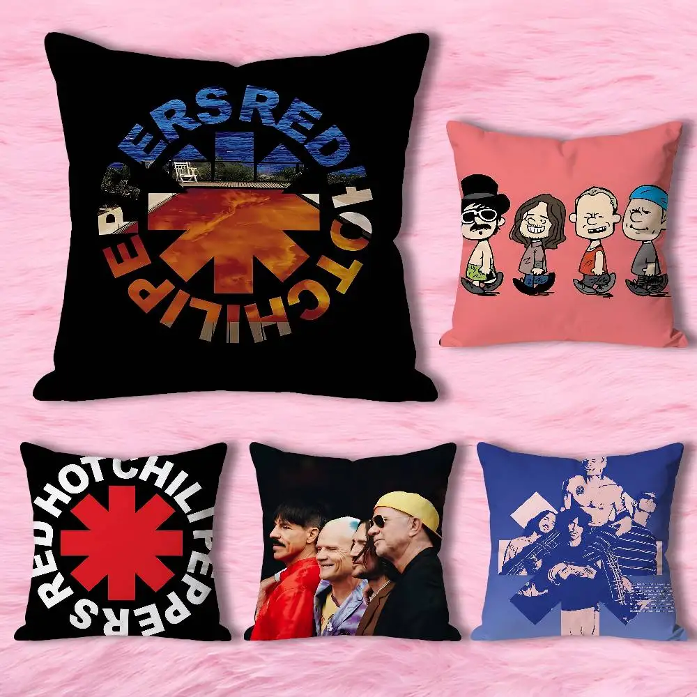 

R-Red Hot C-Chili Peppers-S Anime Celebrity Merchandise All-Match Printed Pillow Case Sofa Car Office Room Decoration Protector