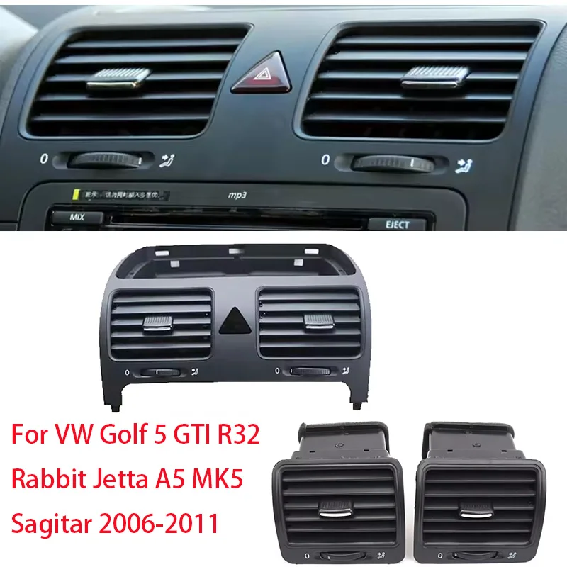 

Car Front Dash A/C Air Conditioning Vent Outlet For VW Golf 5 GTI R32 Rabbit Jetta A5 MK5 Sagitar 2006-2011
