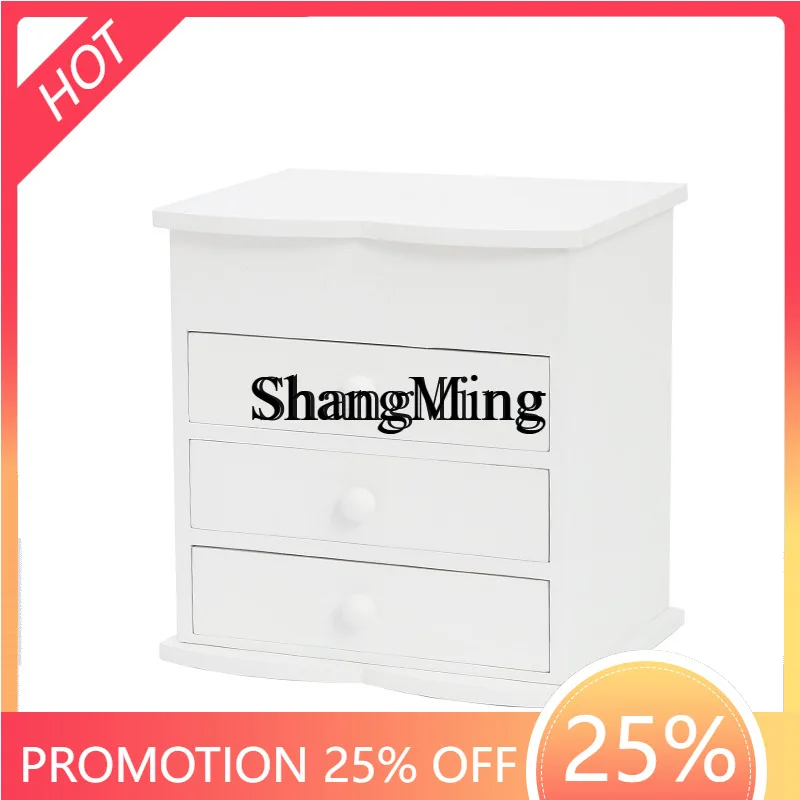 FG  Drawer Wooden Jewelry Storage Box Dormitory Household Supplies Cosmetics Lipstick Bedroom Desktop Storage Makeup Box