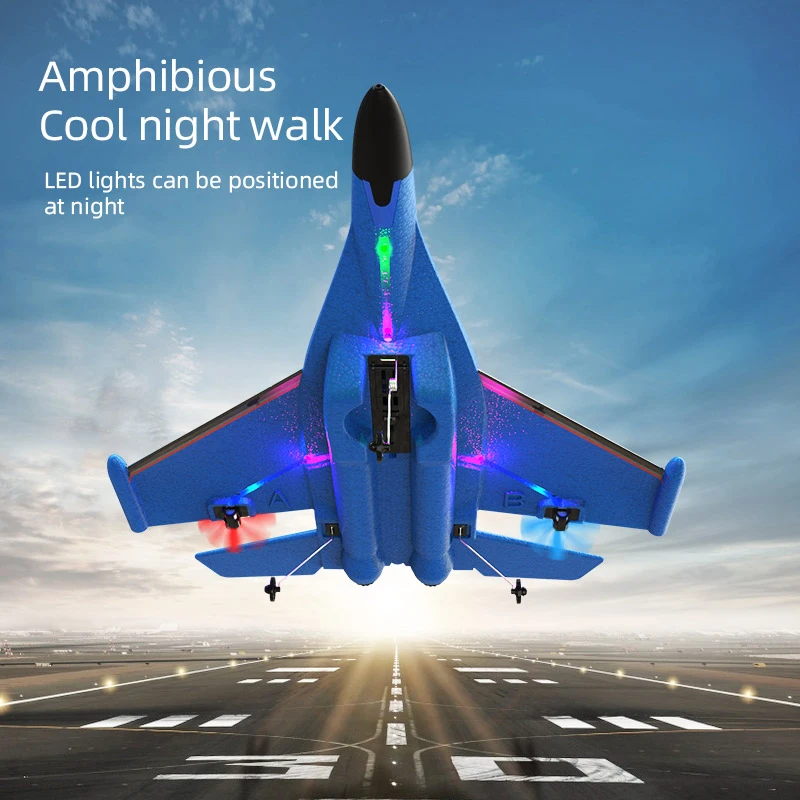 Avión teledirigido SU35 de 2,4G, planeador con luces LED, EPP, espuma, Control remoto, avión volador, avión Vertical, juguetes para niños, regalos