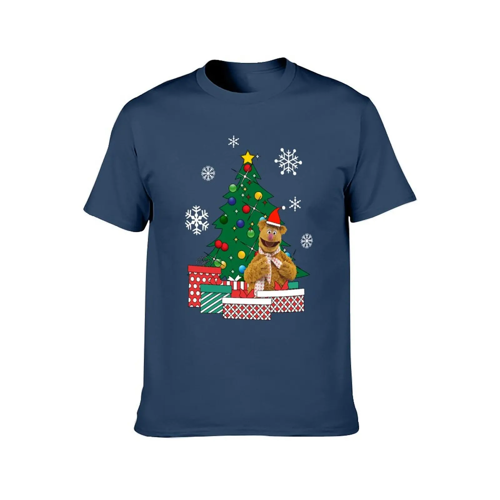 Fozzie Bear Around The Christmas Tree Muppets T-Shirt vintage clothes new gifts and t-shirts Aesthetic clothing mens clothing