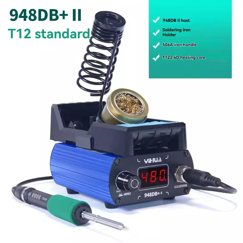

New 948DB+II Electric Soldering Iron Precision Welding Platform Constant Temperature High Power T12 Professional Grade