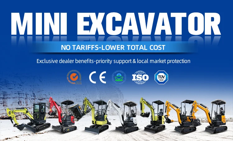 Mini Excavator 1.8 Ton EPA Excavator Machine Digger Small Size Hydraulic Digger Customized High Efficiency Mini Digging Machine