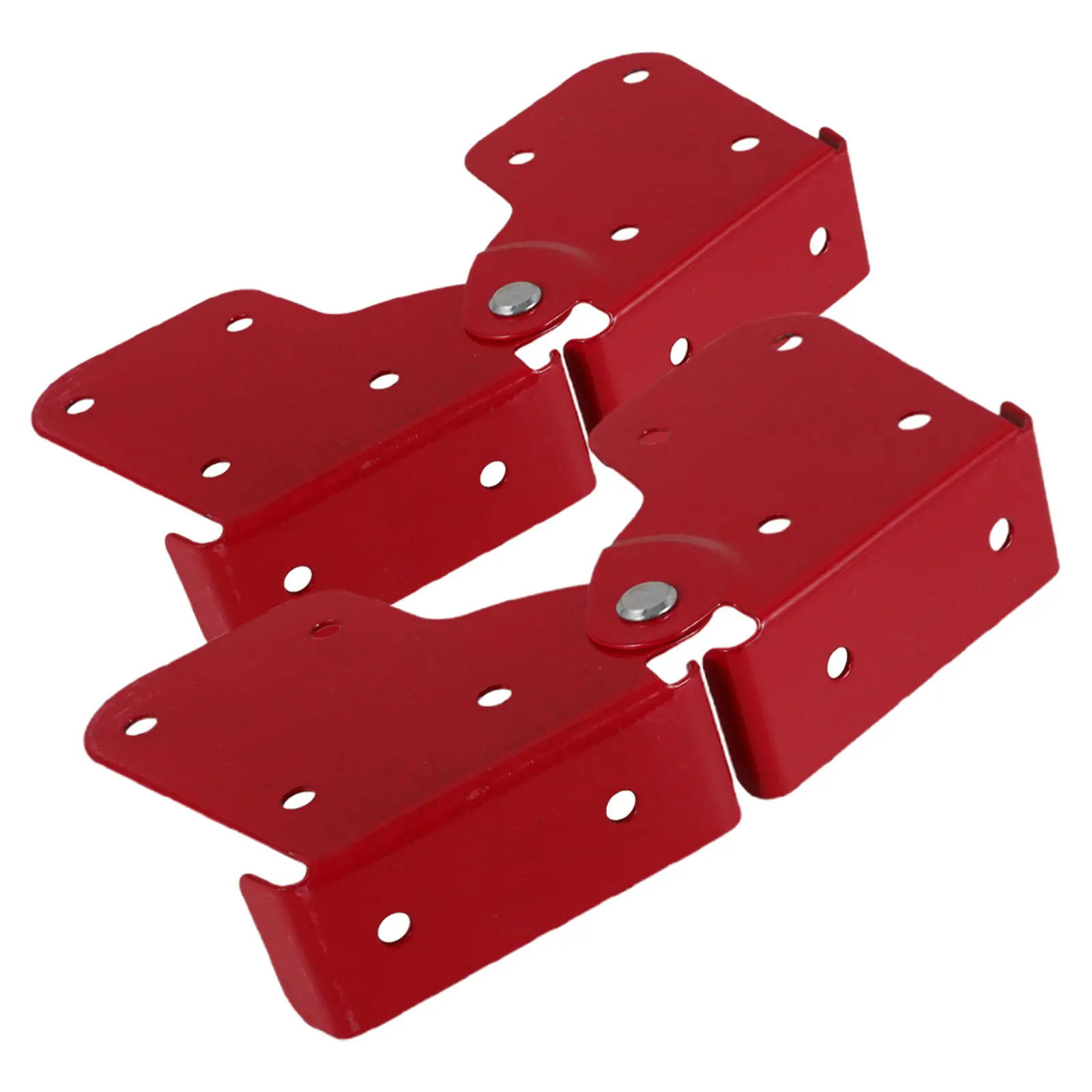2Pcs Reinforced Attic Ladder Hinge Anti Slip Screws Thickened Folding Replacement Kit for Step Ladder Attic Pull Down Hardware