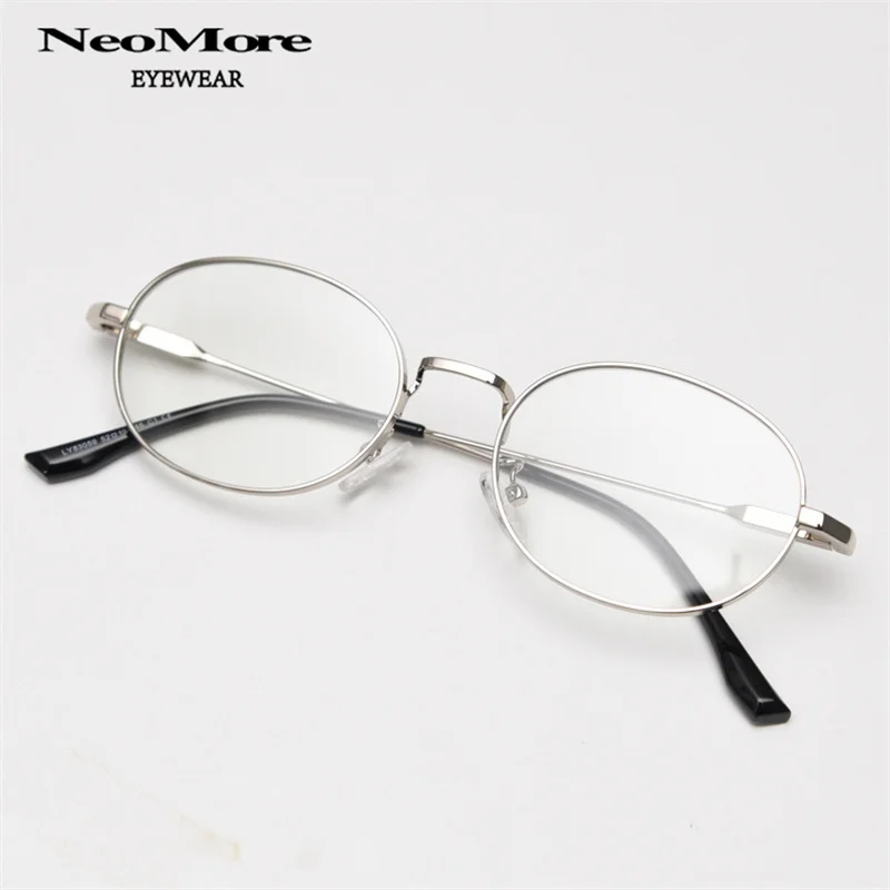 Gafas de aleación de alta calidad, gafas ovaladas para miopía, antiluz azul, gafas de lectura, montura de gafas progresivas bifocales de moda