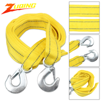 Car Accessories Tow Cable Heavy Duty Trailer Rope Towing Pull Rope Strap Hooks Van Road Dirt Pit Bike Parts 4M 5 Ton Enduro