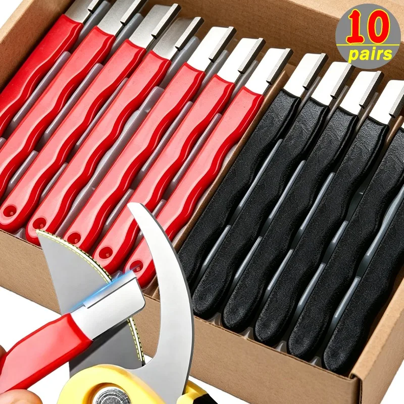 1-10pcs Professional Tungsten Diamond Knife Handheld Sharpener Lid Metal Quick Sharpener Scissors Garden Sharpening Tools