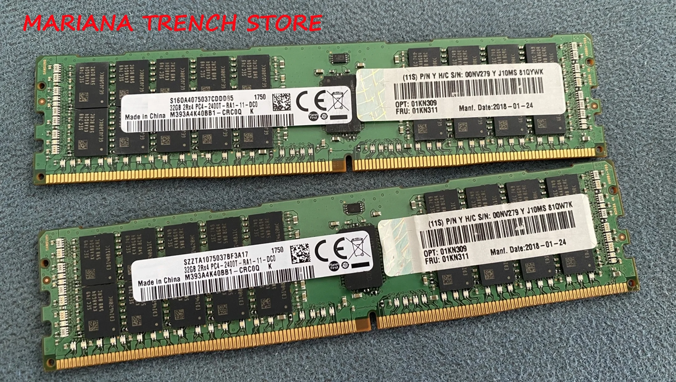 32GB 2Rx4 PC4-2400T for Samsung Memory M393A4K40BB1  M393A4K40CB1