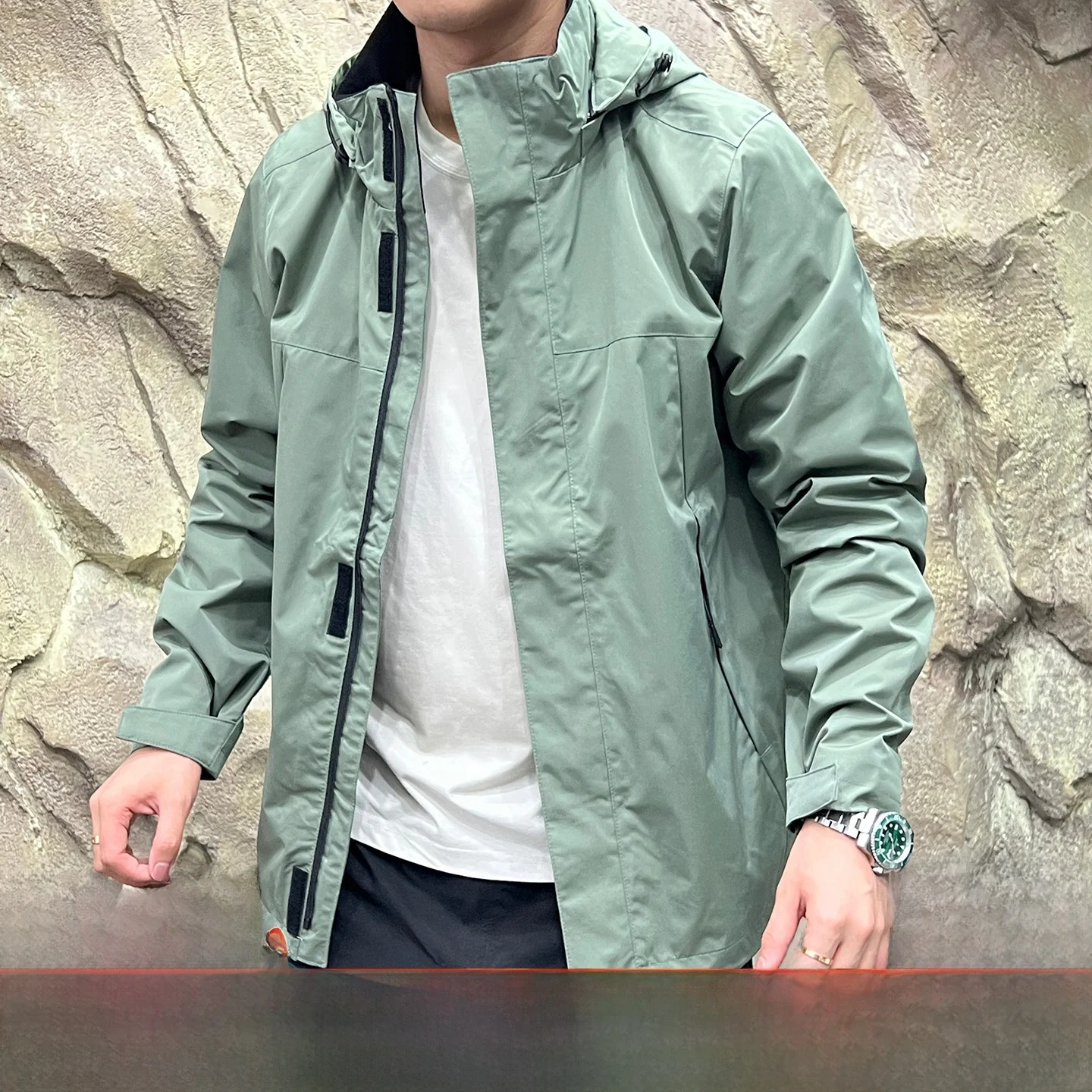 

Outdoor ex Softell Jaet Ветрозащитный дышащий съемный капюшон Новое осеннее поступление Faionable Fce Полиэстер