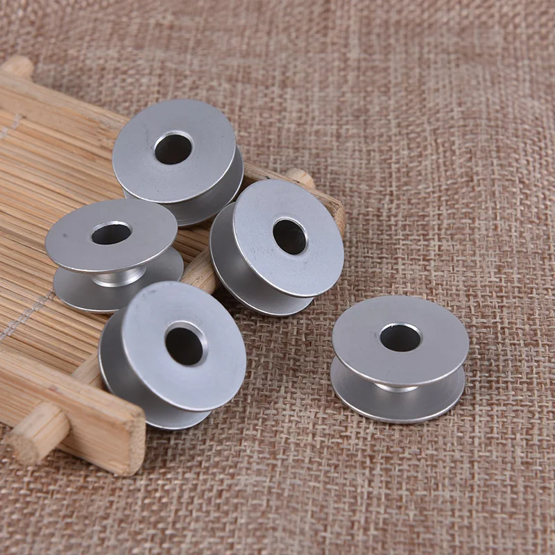 10pcs Industrial Sewing Machine Bobbin Lockstitch Sewing Machine Aluminum Bobbin Sew Accesorioes