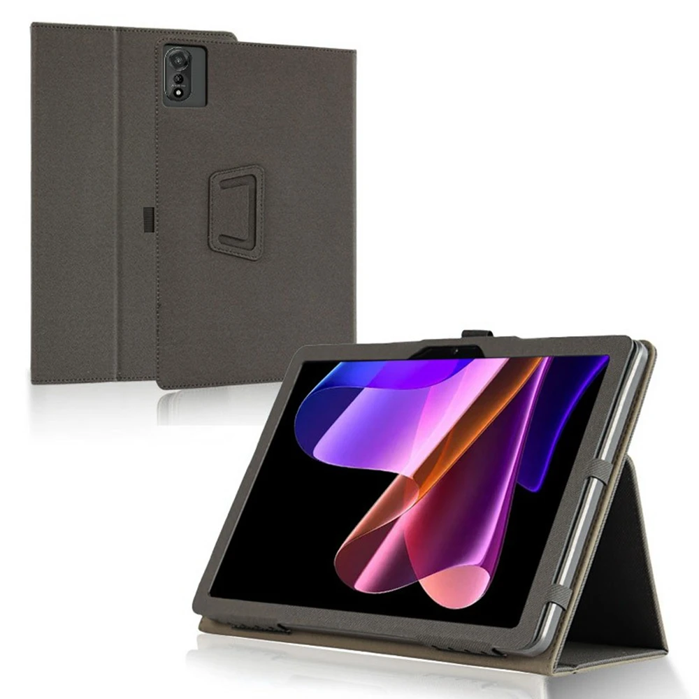 

Чехол для планшета Blackview Mega 2, сенсорный чехол из искусственной кожи со складной подставкой - черный