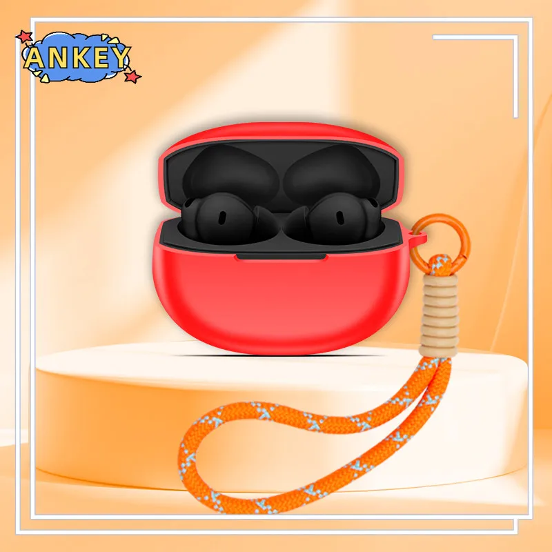 for OnePlus Buds 4 Case Protective Nylon Lanyard OPPO Enco Free 4 Soft Cover Headphone Shells Sleeve Hand Rope Strap Accessories