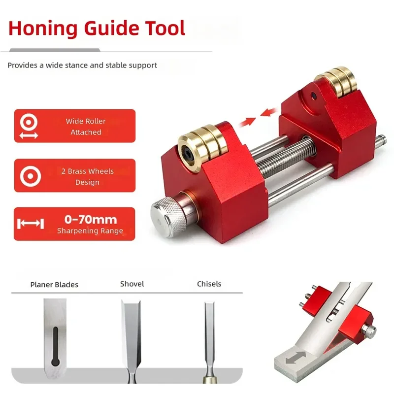 Knife Sharpener Holder Angle Guide Jig for Woodworking Chisels Precision Measurement Tool Set Adjustable Sharpening System