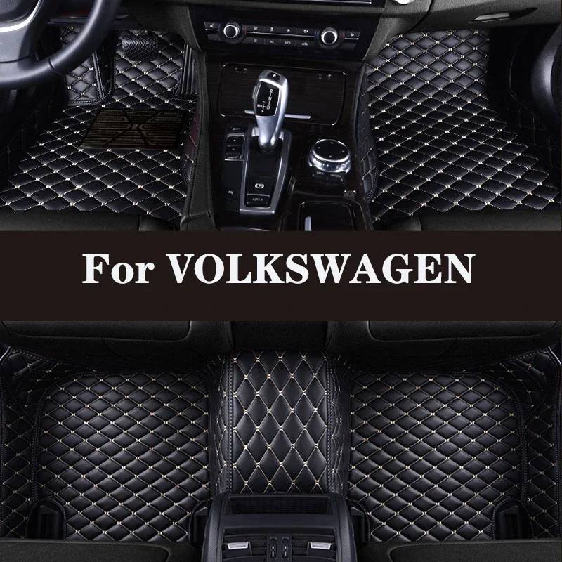 

Full Surround Custom Leather Car Floor Mat For VOLKSWAGEN VW Atlas Touran Tiguan Sharan Caddy (6seat) (7seat) Auto Parts