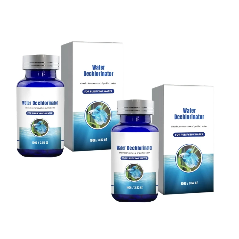 Water Chlorine Removers for Aquariums Fishtanks Fishponds Water Dechlorinator Tablet Chlorine Solution Water Conditioner