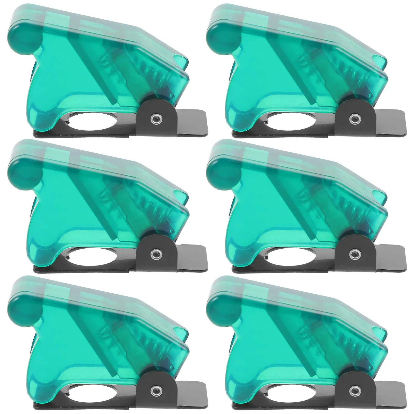 

6 Pcs Toggle Switch Cover Household Appliances Small Cap Plate Decorative Guard Flip for Shield