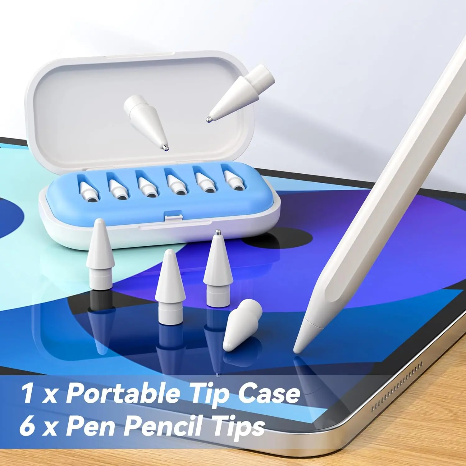 

Metal Precise Control Fine Point Tips for Apple Pencil 2/1 Gen iPencil Nibs Upgraded Replacement Tip For iPad Pro Pencil Nib