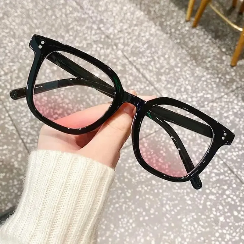 Mode Anti blau Licht schwarz gerahmte Brille für Frauen Myopie Gradient rosa weibliche Computer kurzsichtige optische Brille Tree 안품 플