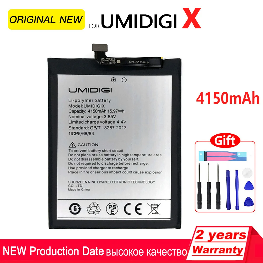 Original Rechargeable Battery for UMI Umidigi X F2 A1 A3 A5 A7 A7S A9 A11 Bison GT S2 S3 S5 Z Z2 Pro MAX Power 5 London Batteria