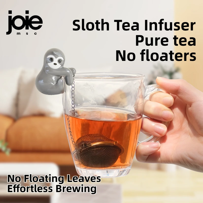 Joie-infusor de té perezoso de acero inoxidable, filtro de bolsa de té de seguridad creativo, colador de té bonito con forma de gato, herramienta de filtro de especias a base de hierbas