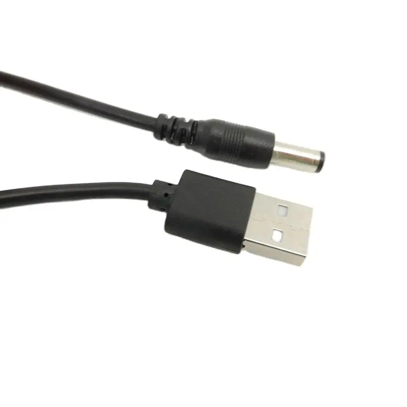 0.8M/2M 5V DC Power Cable USB 2.0 Male A to DC 5.5mm x 2.5mm 2.1mm Plug Cord Socket Line