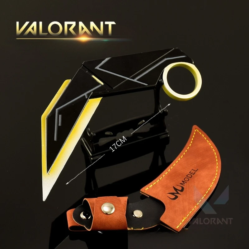 17cm novo jogo valorant faca de garra periférica modelo de metal armas e adereços armas e adereços meninos presentes do festival de aniversário brinquedos