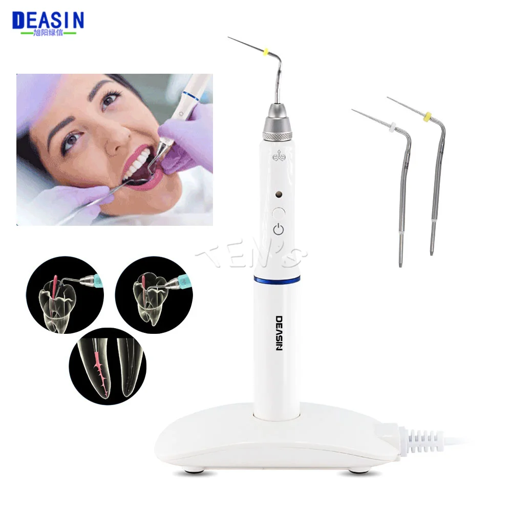 Dental Cordless Gutta Percha Obturation Pen Root Canal Filling System +2 Tips 3 Second Rapid Heating Gutta-percha Cutter 220v