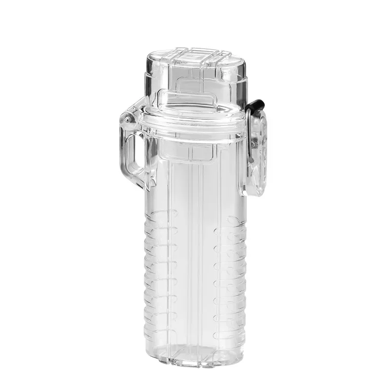 Multifunctional Transparent Waterproof Cigarette Case Waterproof Lighter Case Smoking Accessories smoke accesoires