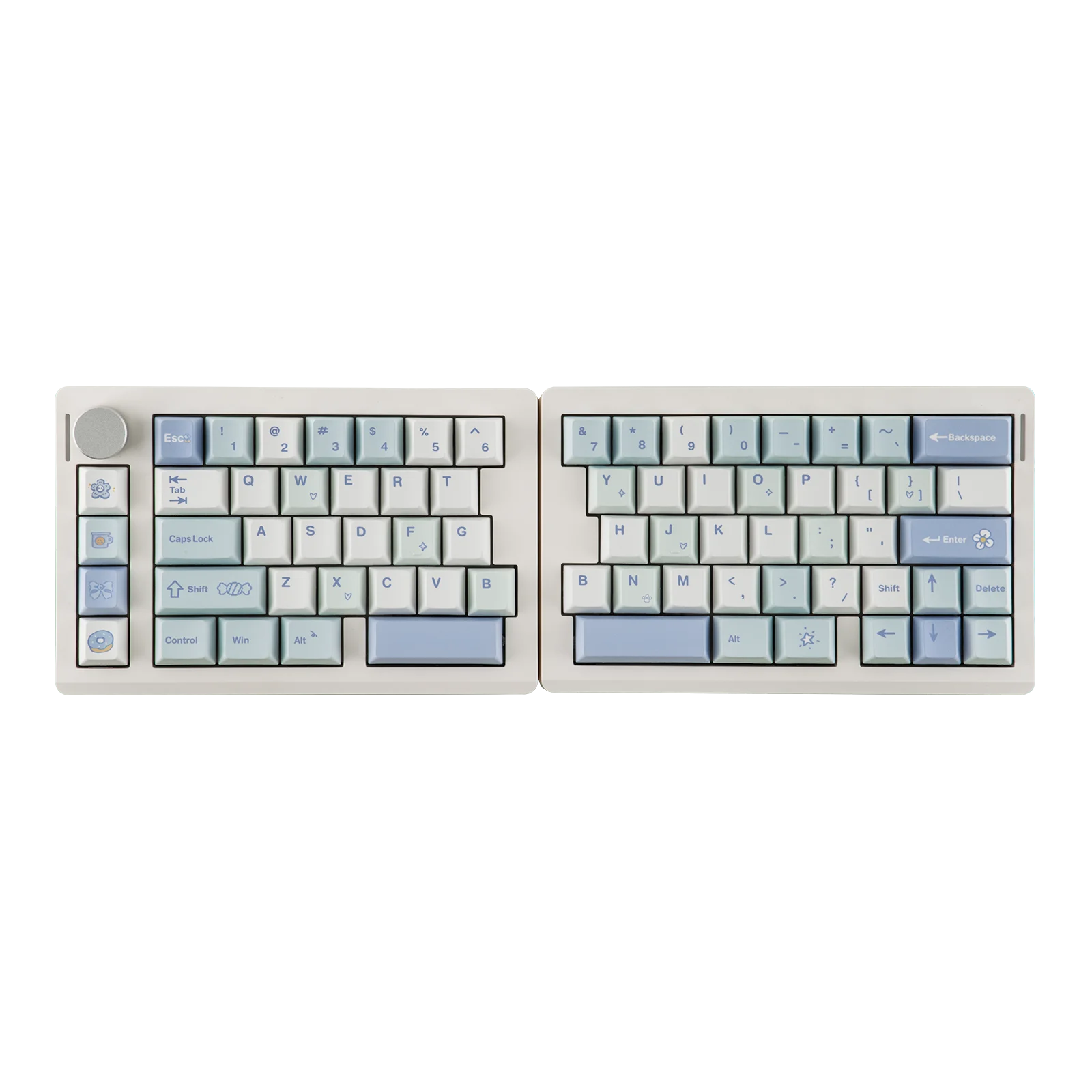 EPOMAKER Split70 QMK/VIA 70% gesplitste lay-out Bedraad/BT/2,4Ghz Draadloos mechanisch toetsenbord met programmeerbare knop Mac-modificator