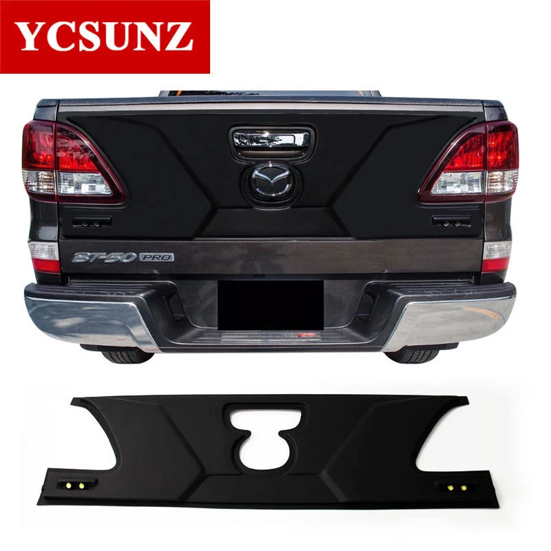 Tailgate Nudge Cover With Led For Mazda BT50 2012 2013 2014 2015 2016 2017 2018 2019 2020 Tailgate Trim Panel Bottom Board Cover