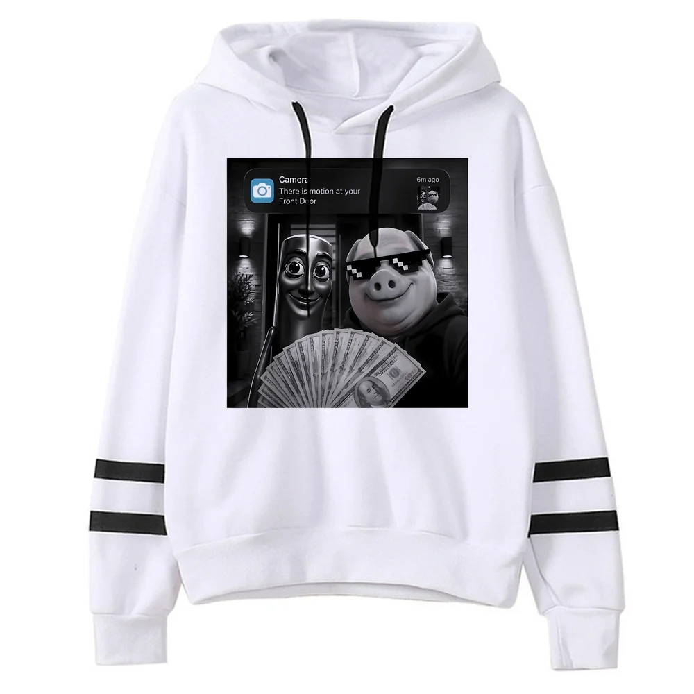 John Pork hoodie sweatshirt anime sweatshirt graphic 2026 gothic winter warm pullover Pockets