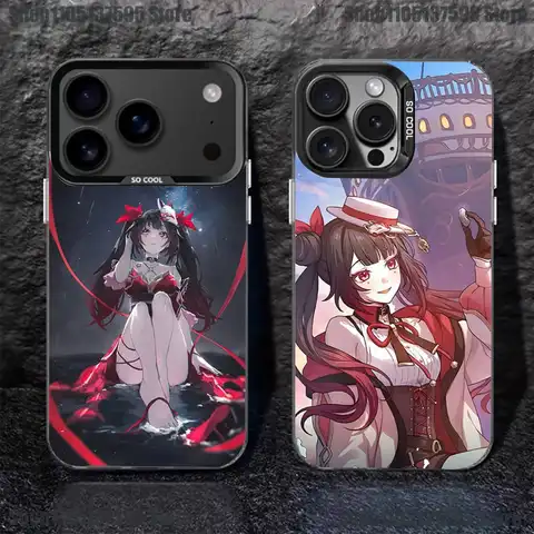 Hanabi Honkai Star Rail Sparkle Phone Case For iPhone 17,16,15,14,13,12,11,Pro,XS,Max,Plus,Mini,SE4 Black Matte Shockproof Cover