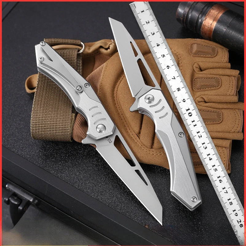 

New Pocket Folding Knife 5CR13MOV Blade Stainless Steel Handle Camping Survival Tactical Outdoor Fruit Utility Knives EDC Tools